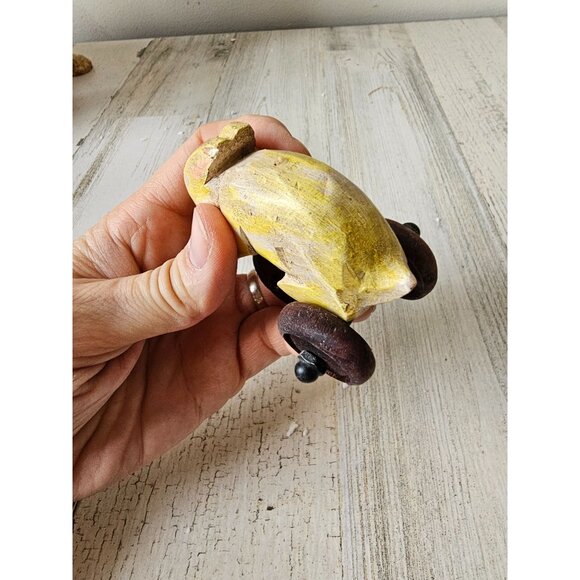 Vintage bunny rolling bicycle bike tricycle unique shabby chic decor spring East - Picture 5 of 7